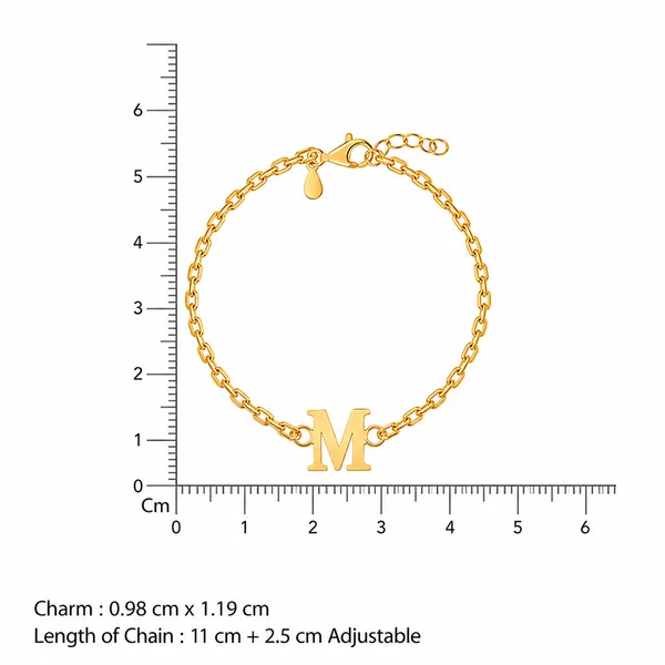 Golden_Personalised_Initial_Kids_Bracelet_(0_-_2_Years)