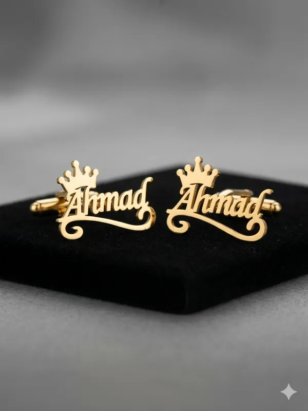 Custom_Brass_Cufflinks_with_Name