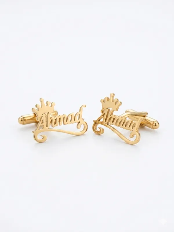 Custom_Brass_Cufflinks_with_Name