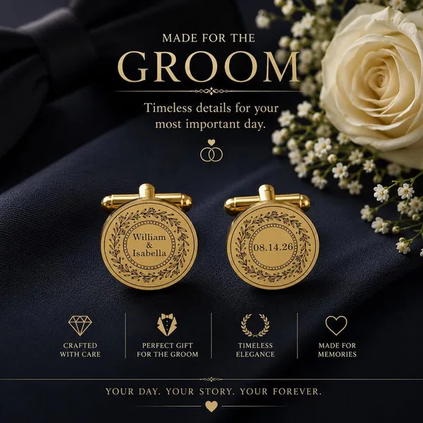 Custom_Engraved_Wedding_Cufflinks_–_Personalized_Initials,_Date_&_Monogram_for_Groom