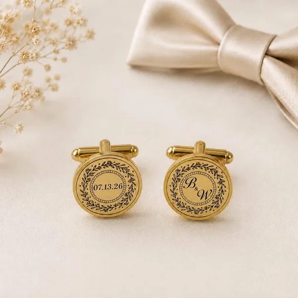 Custom_Engraved_Wedding_Cufflinks_–_Personalized_Initials,_Date_&_Monogram_for_Groom