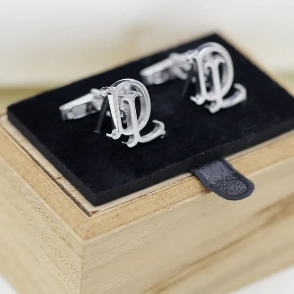 Custom_Initial_Monogram_Silver_Polished_Brass_Cufflinks_for_Men