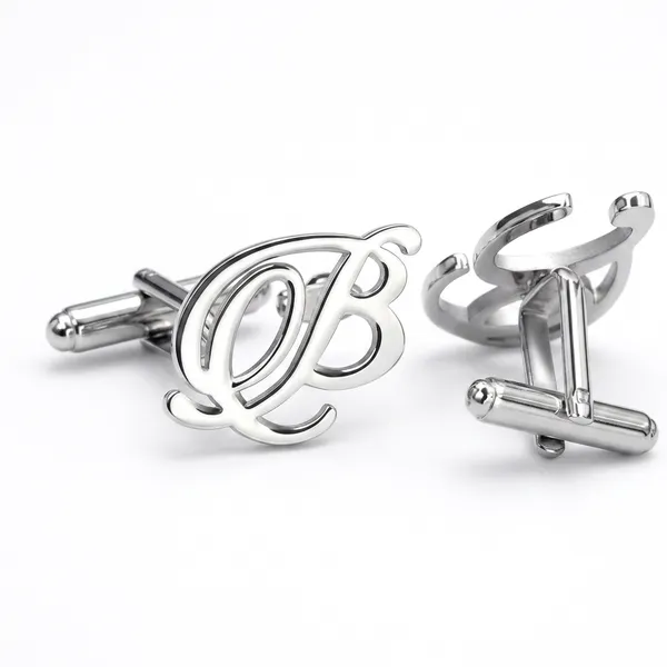 Custom_Monogram_Initial_B_Cufflinks_for_Men
