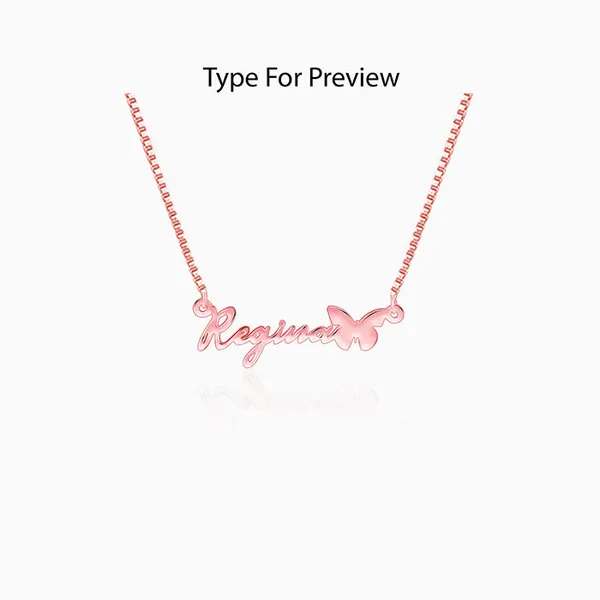 Rose_Gold_Personalised_Butterfly_Pendant
