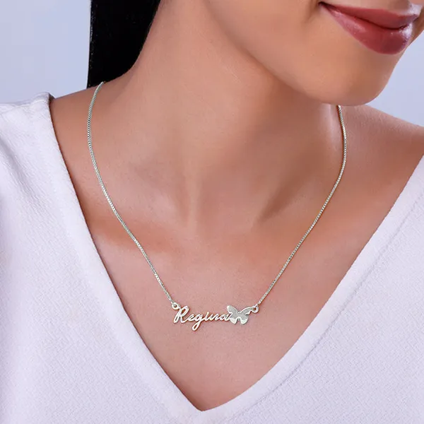 Silver_Personalised_Butterfly_Pendant
