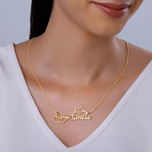 Golden_Personalised_Infinite_Love_Pendant