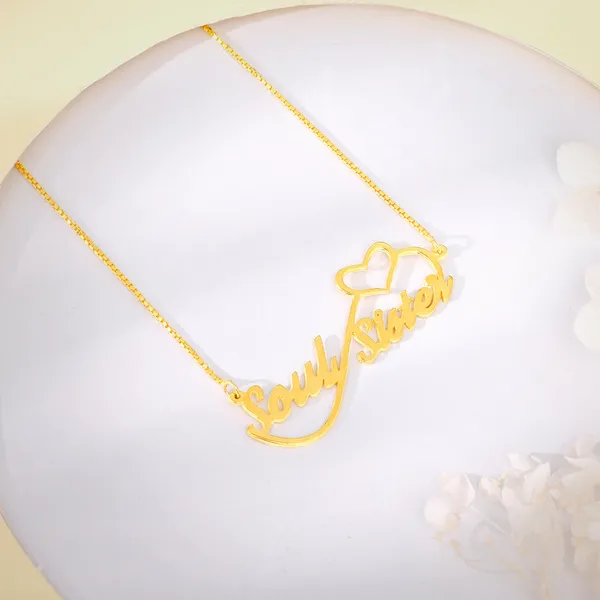 Golden_Personalised_Infinite_Love_Pendant