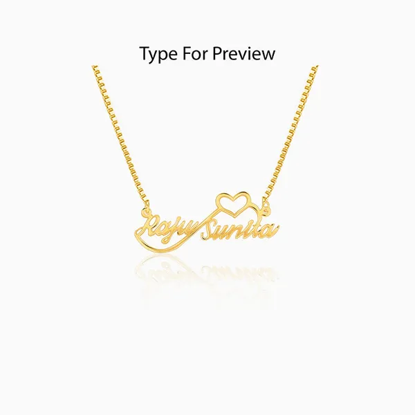 Golden_Personalised_Infinite_Love_Pendant