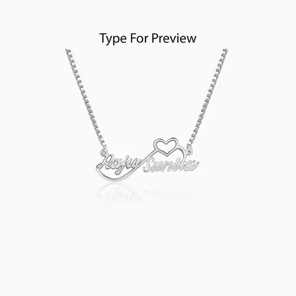 Silver_Personalised_Infinite_Love_Pendant