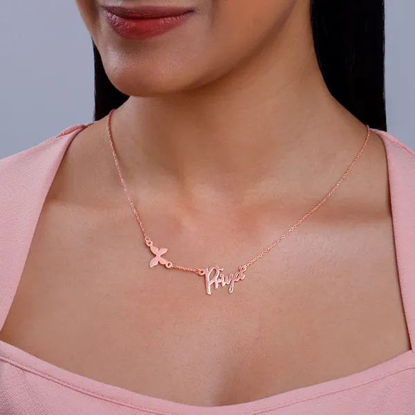 Rose_Gold_Personalised_Pretty_Butterfly_Necklace
