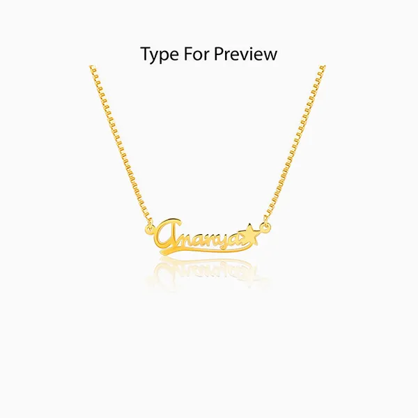 Golden_Personalised_Star_Necklace