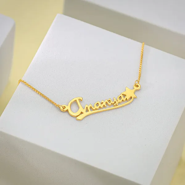 Golden_Personalised_Star_Necklace