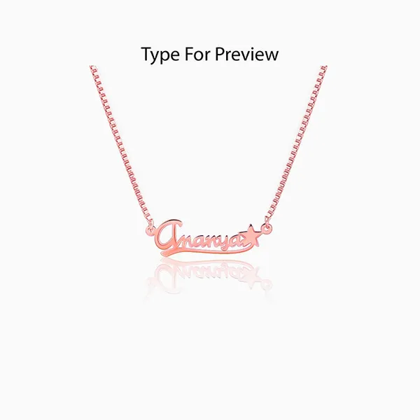 Rose_Gold_Personalised_Star_Necklace
