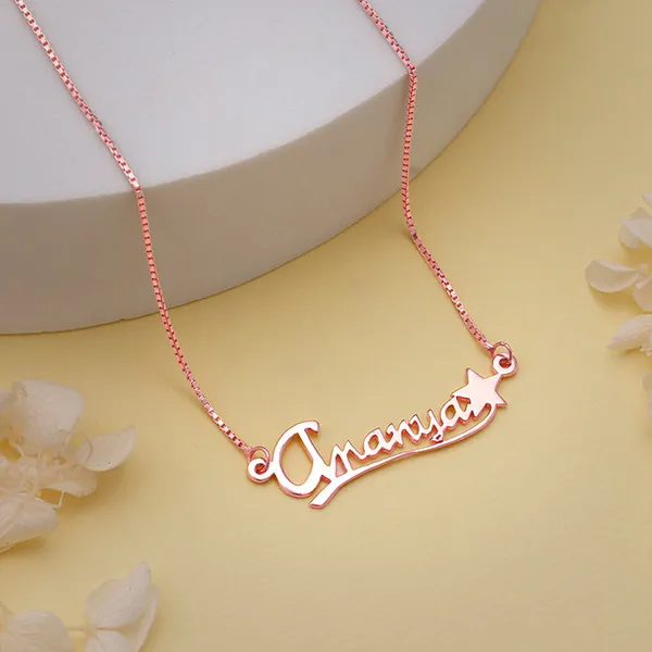 Rose_Gold_Personalised_Star_Necklace