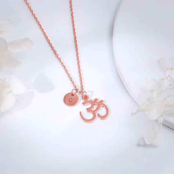 Rose_Gold_Personalised_Om_Pendant_With_Link_Chain