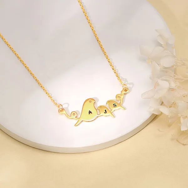 Golden_Personalised_Birdie_Initial_Necklace