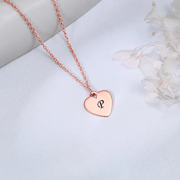 Rose_Gold_Personalised_Heart_Initial_Pendant_With_Link_Chain