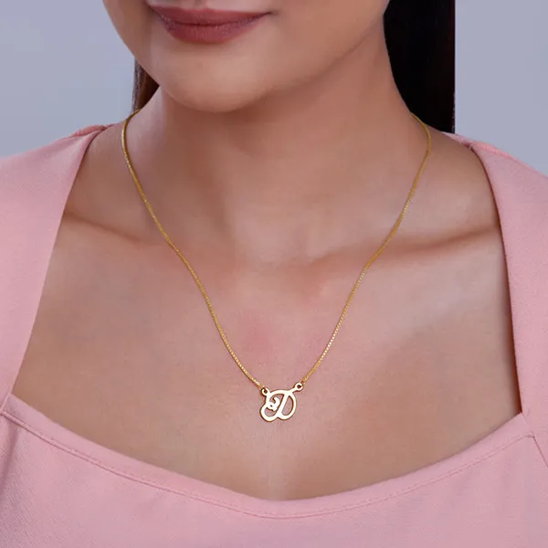 Golden_Personalised_Cursive_Initial_Necklace