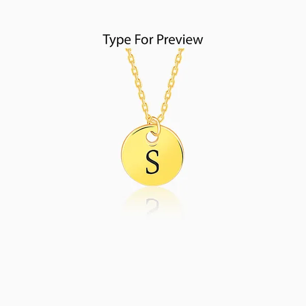 Golden_Personalised_Classic_Initial_Pendant_with_Link_Chain