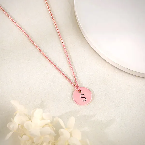 Rose_Gold_Personalised_Classic_Initial_Pendant_with_Link_Chain
