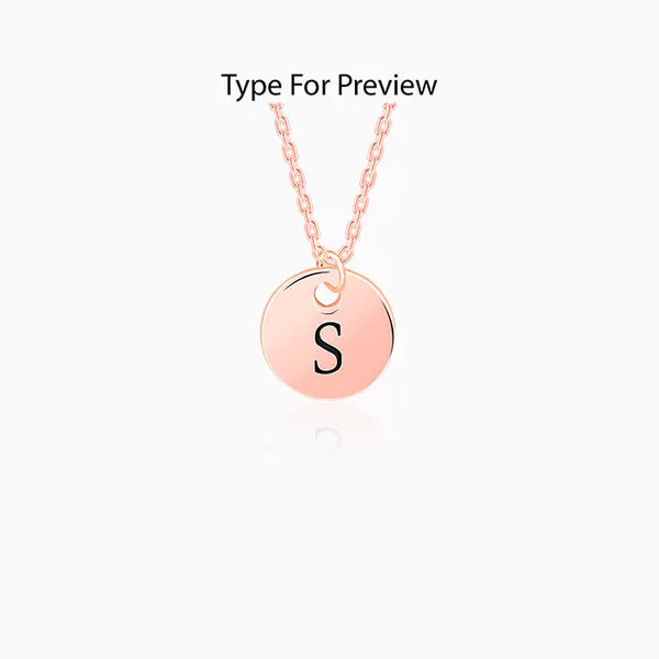 Rose_Gold_Personalised_Classic_Initial_Pendant_with_Link_Chain
