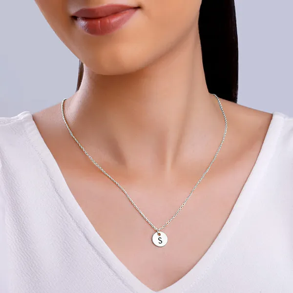 Silver_Personalised_Classic_Initial_Pendant_with_Link_Chain