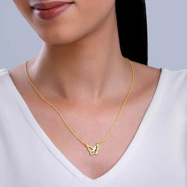 Golden_Personalised_Butterfly_Necklace