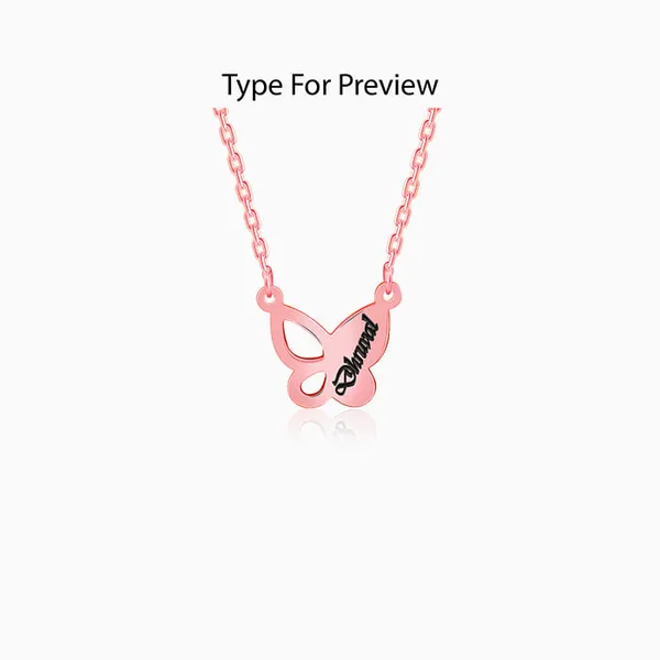 Rose_Gold_Personalised_Butterfly_Necklace