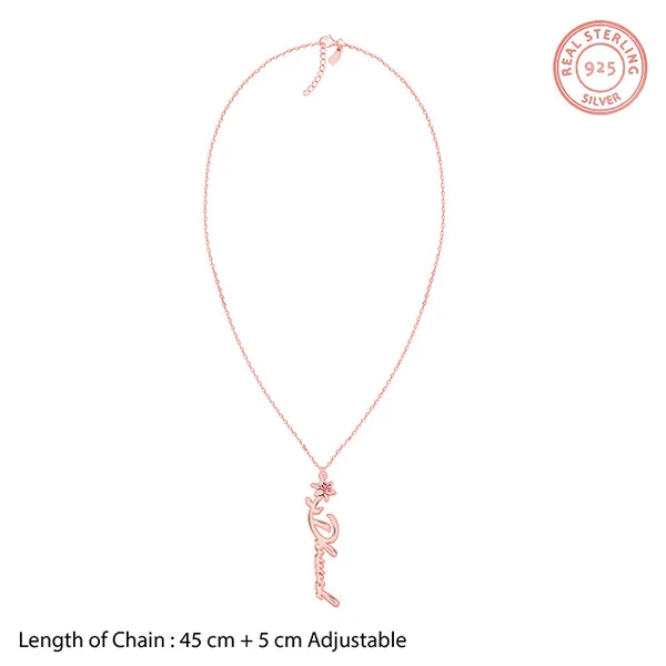 Rose_Gold_Personalised_Flower_Name_Pendant_with_Link_Chain