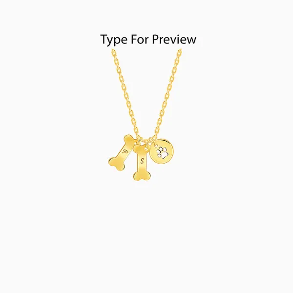 Golden_Personalised_Pet_Lover_Necklace