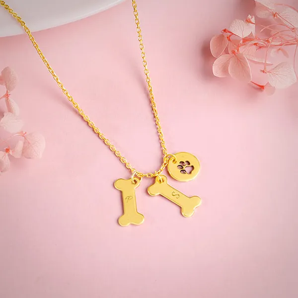 Golden_Personalised_Pet_Lover_Necklace
