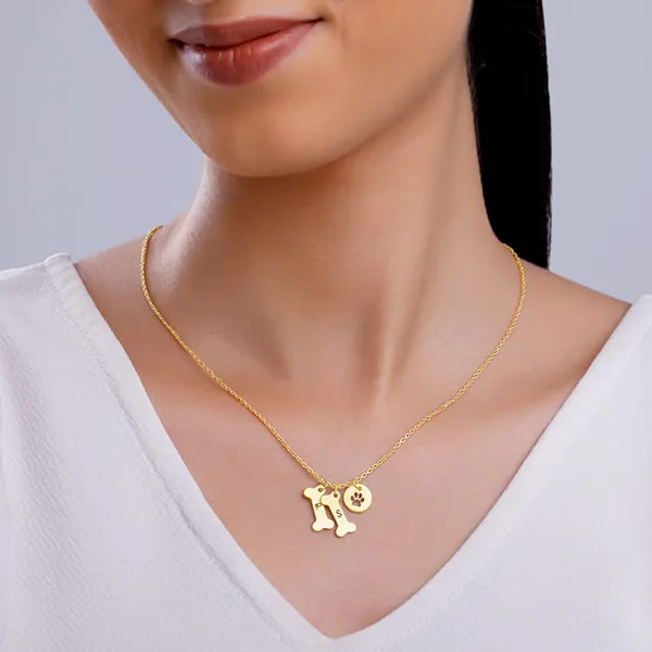Golden_Personalised_Pet_Lover_Necklace