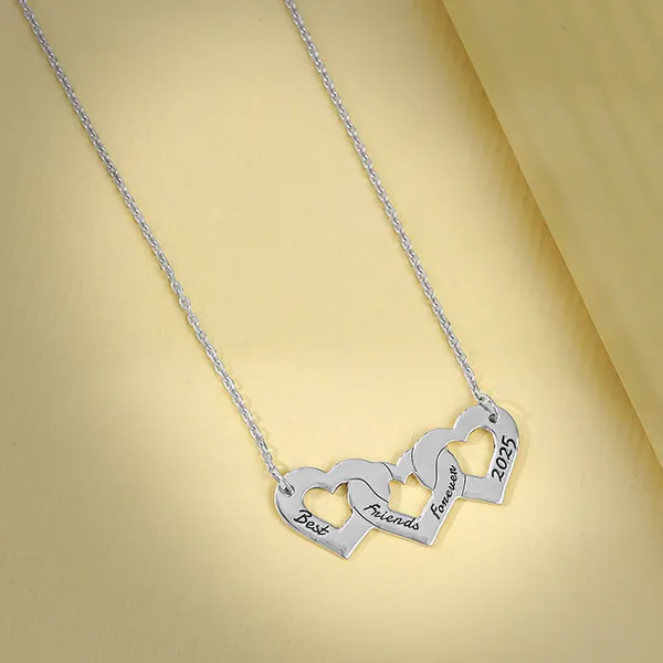 Silver_Personalised_Triple_Heart_BFF_Necklace