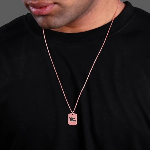 Rose_Gold_Personalised_Military_Dog_Tag_Pendant_with_Box_Chain_For_Him