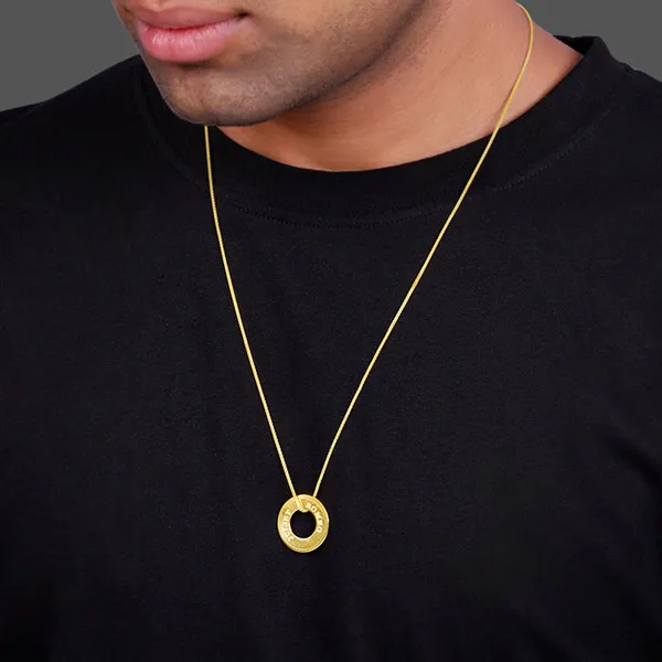 Golden_Personalised_Circular_Pendant_For_Him