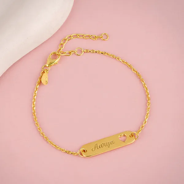 Golden_Personalised_Cosy_Heart_Bracelet