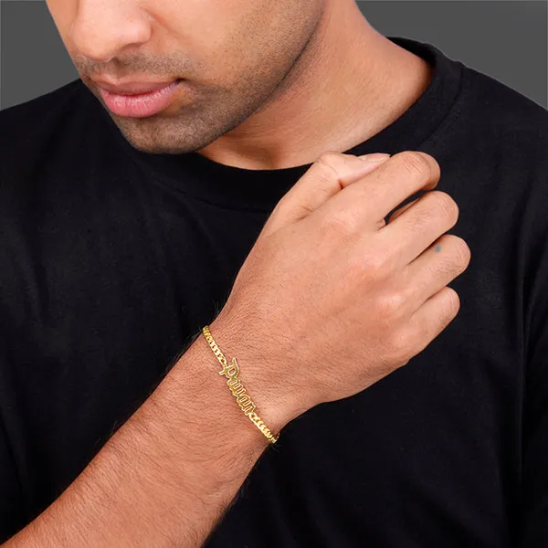 Golden_Personalised_Timeless_Classic_Bracelet_For_Him