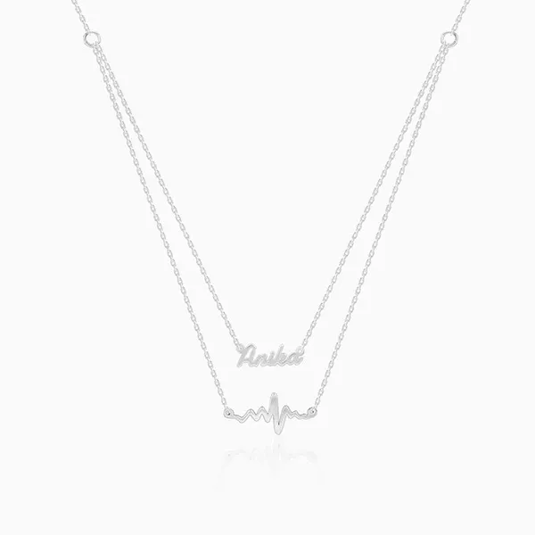 Silver_Personalised_Heartbeat_Layered_Necklace