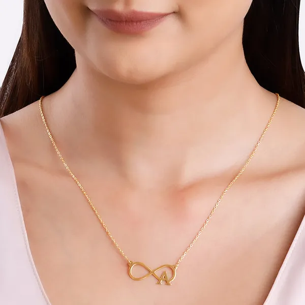 Golden_Personalised_Infinity_Initial_Necklace
