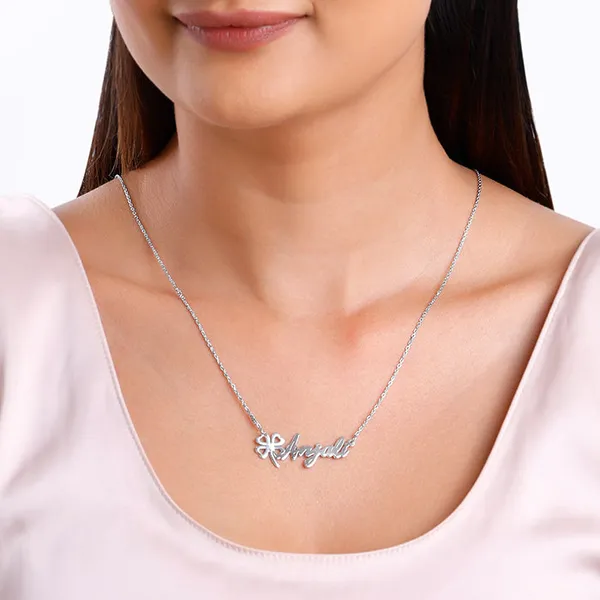 Silver_Personalised_Serendipity_Clover_Necklace