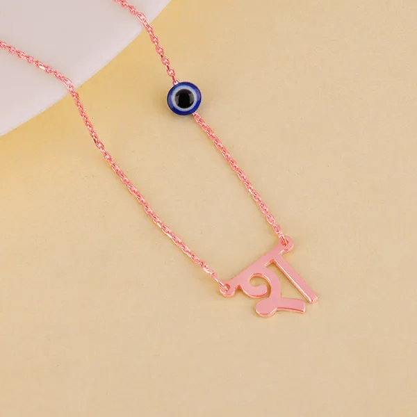 Rose_Gold_Personalised_Hindi_Initial_Evil_Eye_Necklace