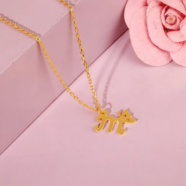 Golden_Initial_Wings_Personalised_Pendant