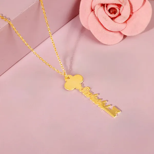 Golden_Personalised_Key_Pendant