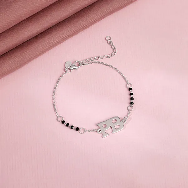 Silver_Personalised_Signature_Initial_Mangalsutra_Bracelet