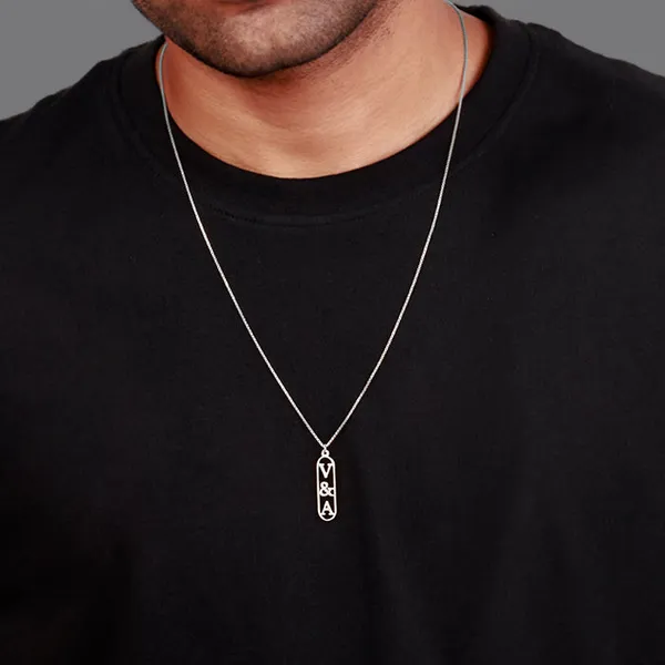 Silver_Personalised_Bar_Initial_Pendant_For_Him