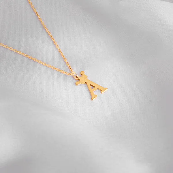 Golden_Personalised_Crown_Initial_Pendant