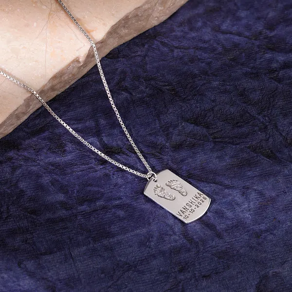 Silver_Personalised_Baby_Foot_Print_Pendant_For_Him
