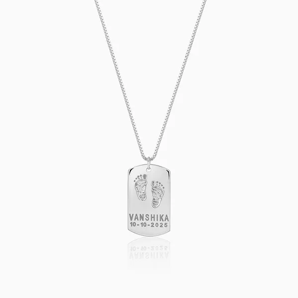 Silver_Personalised_Baby_Foot_Print_Pendant_For_Him