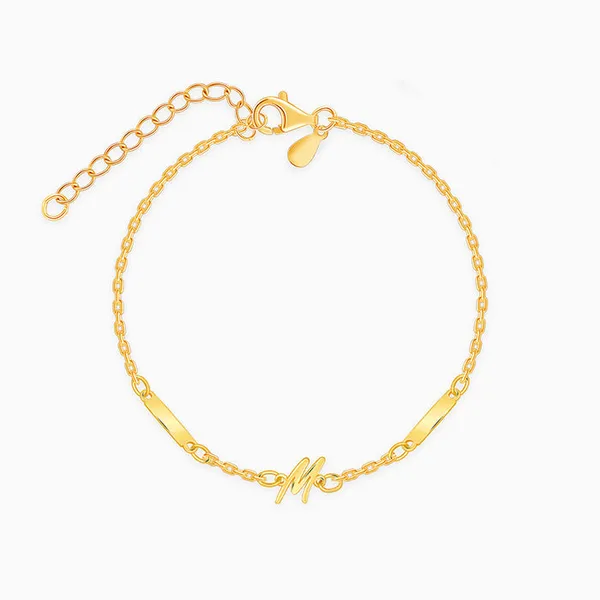 Golden_Personalised_Letter_Charm_Bracelet