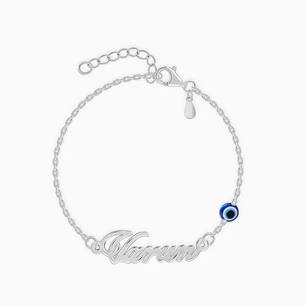 Silver_Personalised_Classic_Evil_Eye_Bracelet